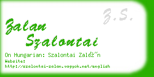 zalan szalontai business card